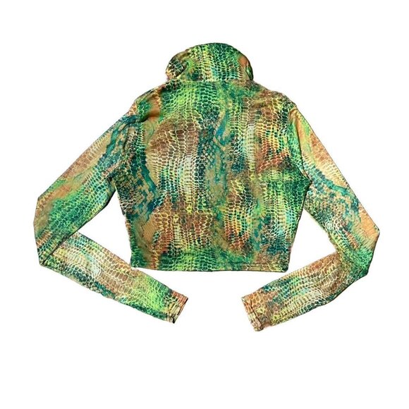 PLT Multi Snake/ Animal Print Mesh Button Matching Set - Picture 3 of 5